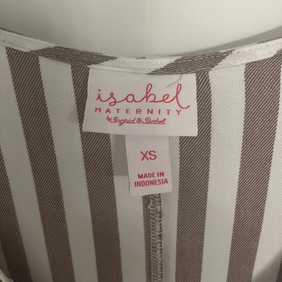 Striped maternity dress - Picture 2 of 3